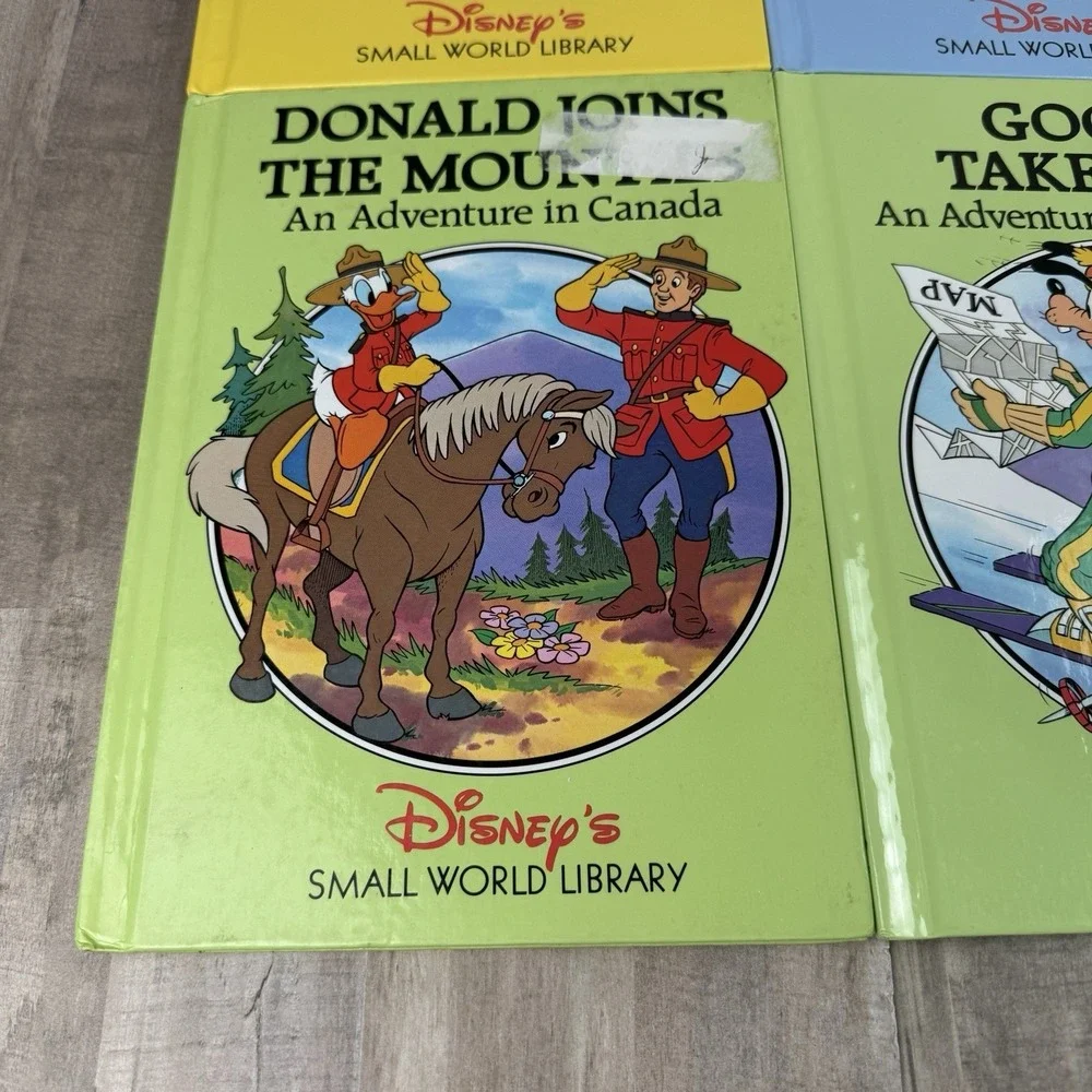 Disney's Small World Library Lot of 8 Netherlands Switzerland Canada Books